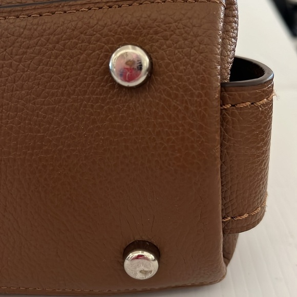 Coach Edie 31 Saddle Tan Leather Double Handled Shoulder Bag - Picture 12 of 16